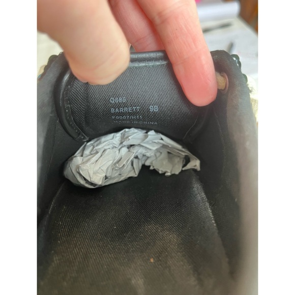 Coach Barrett Black Sequin Lace-Up Sneakers - Picture 11 of 12